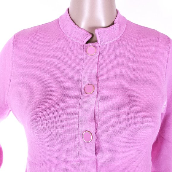 Talbots Women Cardigan Knit Button Front Pink Size PM - Picture 3 of 6